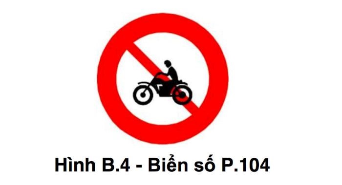 biển báo cấm xe gắn máy 2