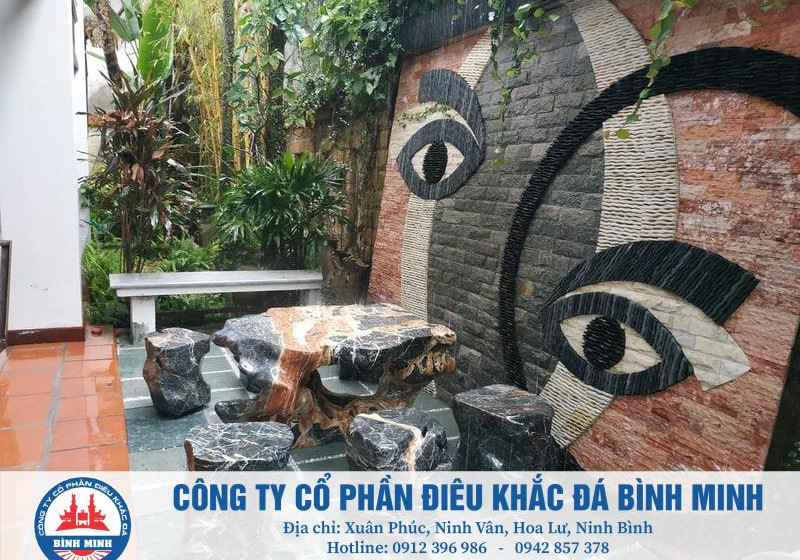  Bình Minh Stone – Đơn vị xây dựng, thiết kế bàn ghế đá tự nhiên nguyên khối, chiếu rồng đá uy tín
